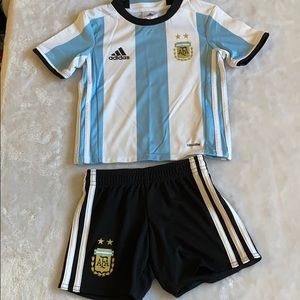 Boys adidas soccer outfit